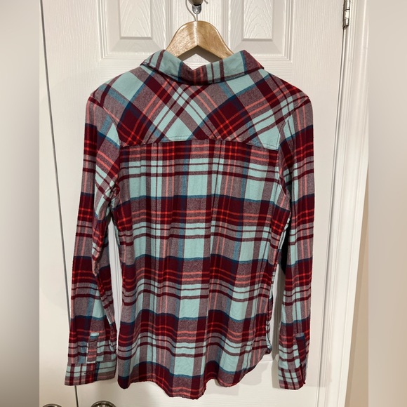 Columbia Flannel Simply Put II Rich Wine Plaid Sz M - Picture 4 of 12